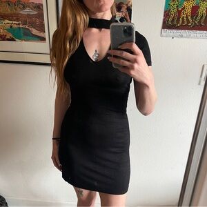 Aritzia Choker Keyhole Dress